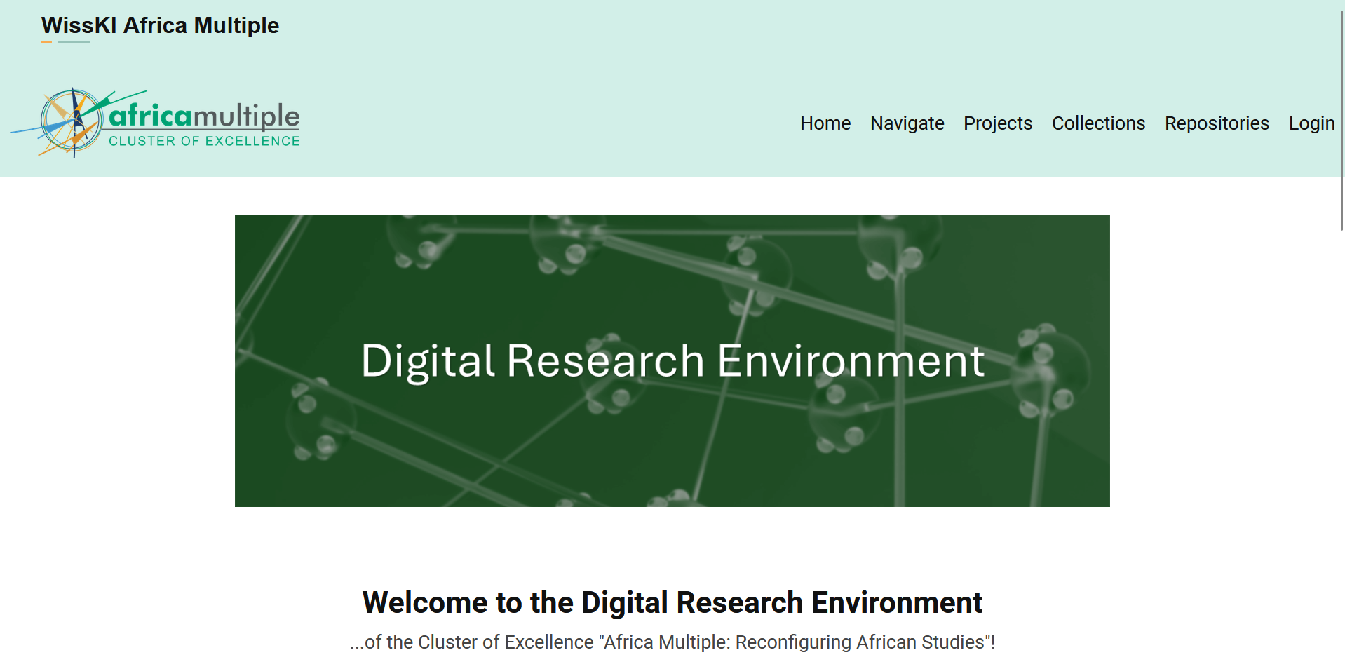 WissKI@UBT — searching and exploring the cluster's research data through a web interface.